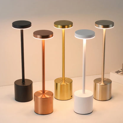 Elegante kabellose Tischleuchte