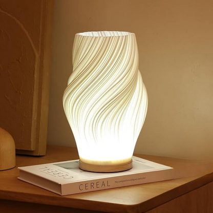 LED Tischlampe Wellenstruktur – Designerlampe