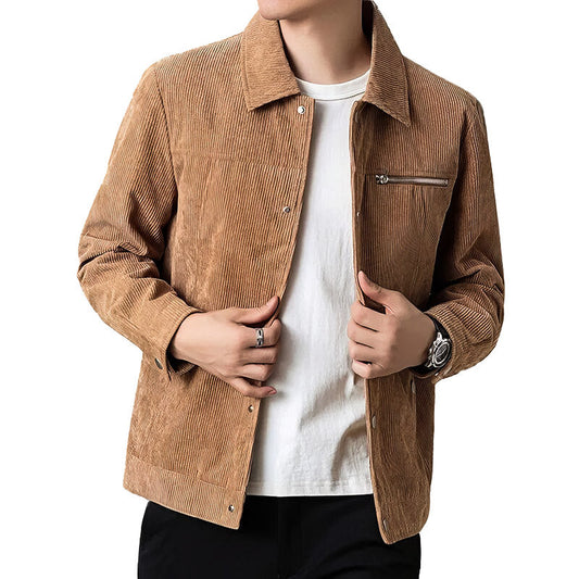 Klassische Herren Cordjacke für den Übergang