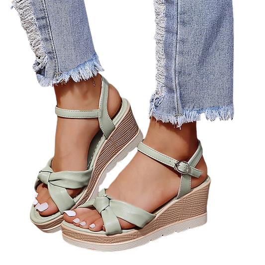Elegante Damen Keilsandalen Bequeme Sommerschuh