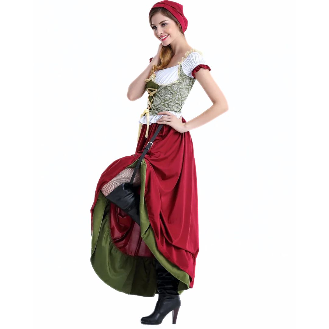 Verführerisches Dirndlkleid im Trachtenstil