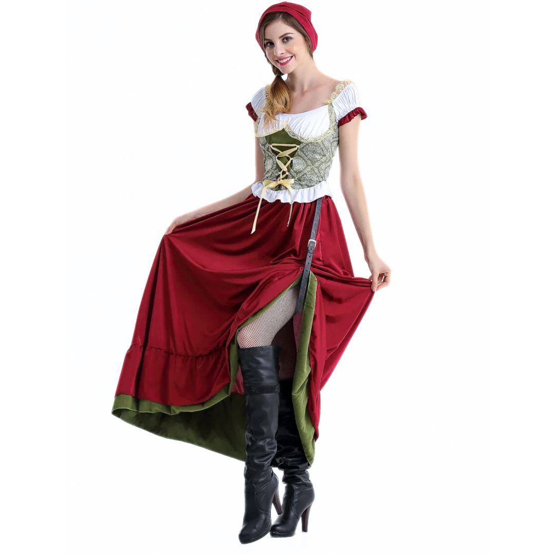 Verführerisches Dirndlkleid im Trachtenstil