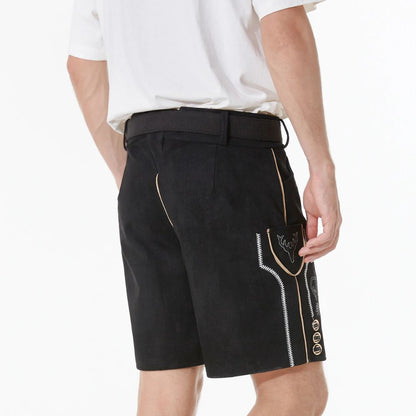 Kurze bayerische Lederhose für Herren – authentisch für das Oktoberfest