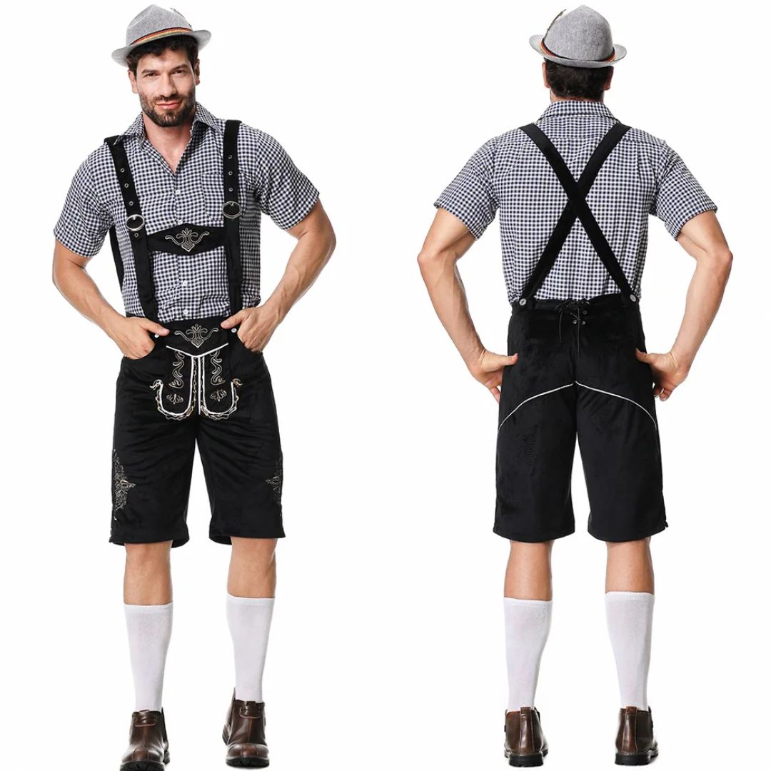 Traditionelle Lederhose im bayerischen Stil für das Oktoberfest