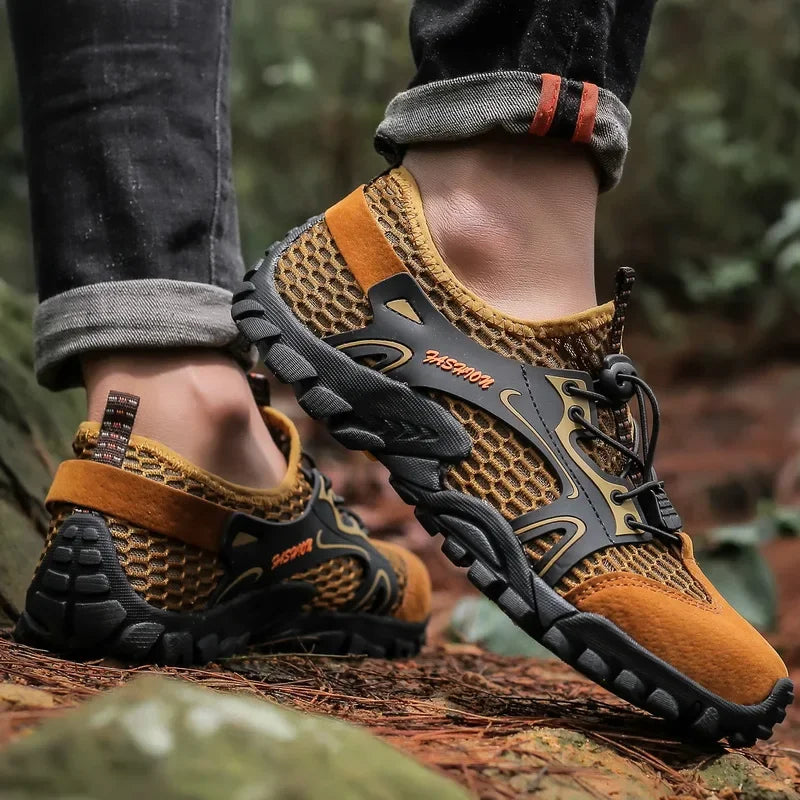Herren Outdoor-Trekkingschuhe mit rutschfester Sohle und atmungsaktivem Mesh