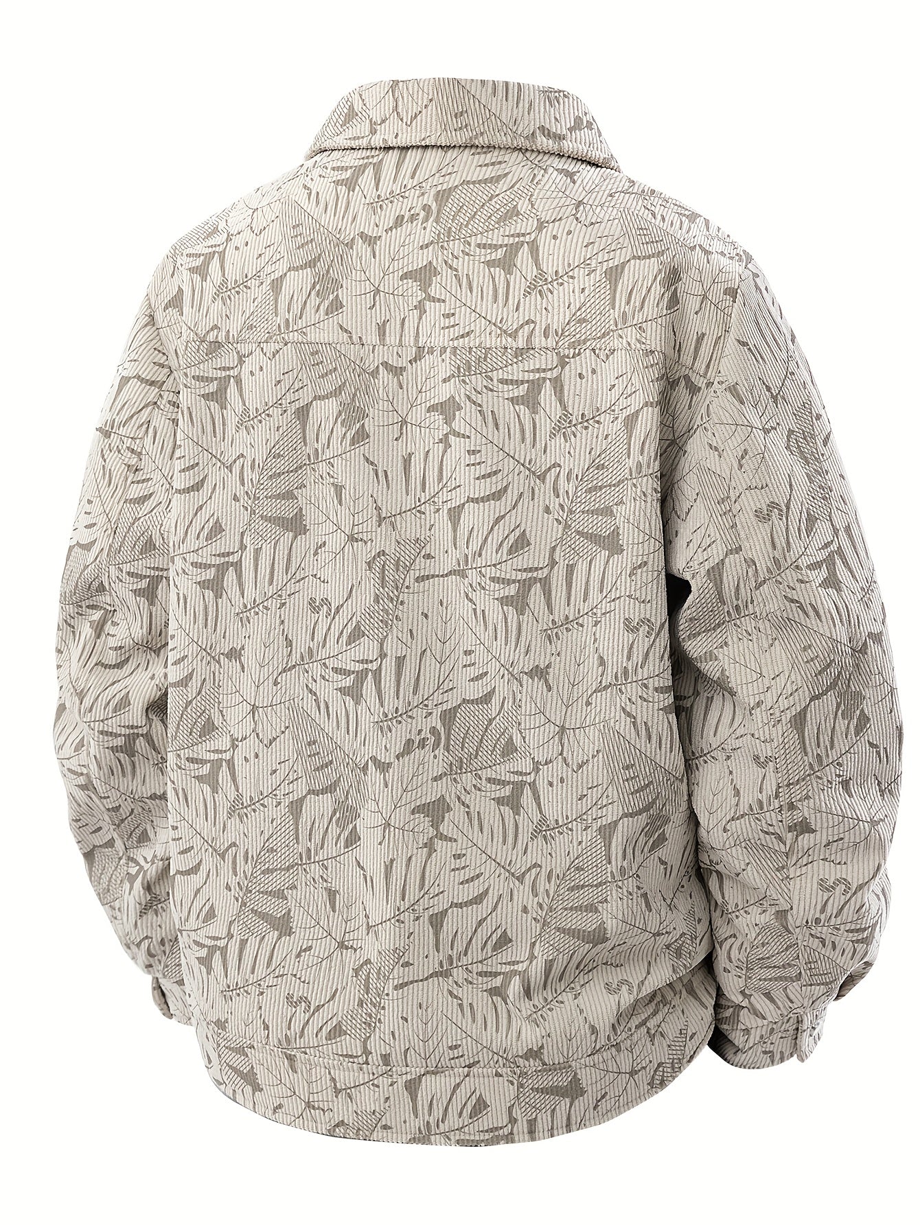 Lässige Herren Cordjacke mit Muster