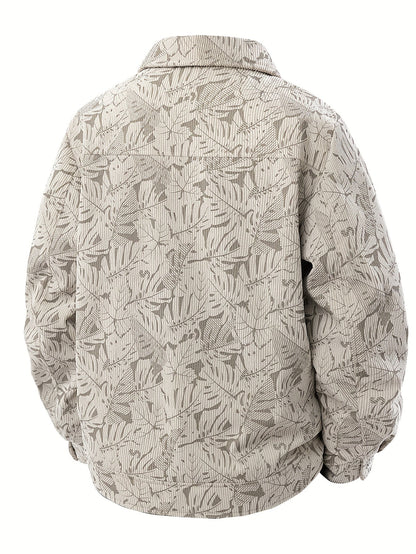 Lässige Herren Cordjacke mit Muster