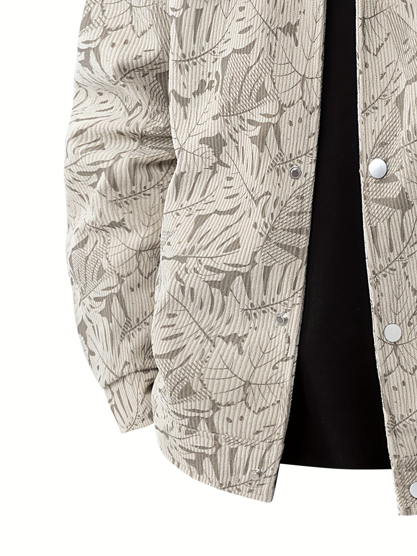 Lässige Herren Cordjacke mit Muster