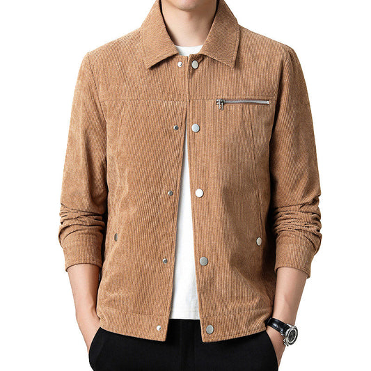 Klassische Herren Cordjacke für den Übergang