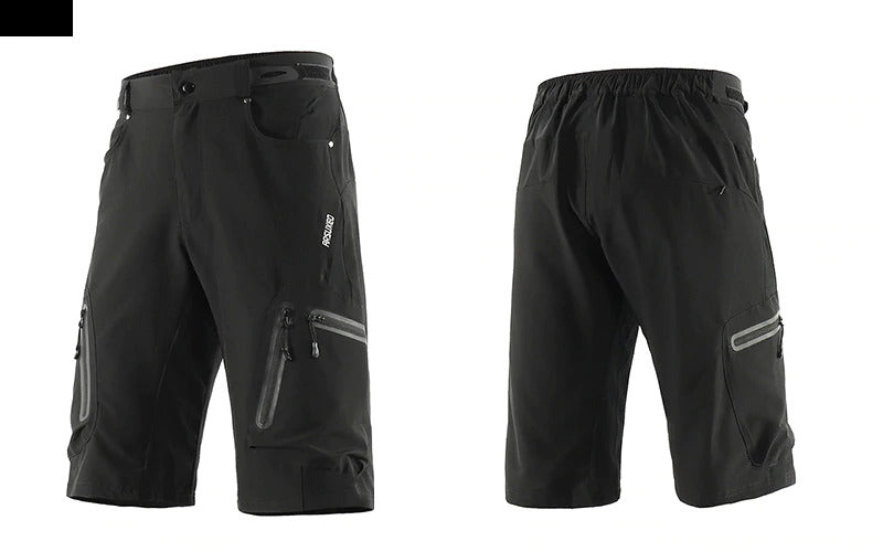 Herren Outdoor Radhose mit atmungsaktivem Material und Reißverschlusstaschen