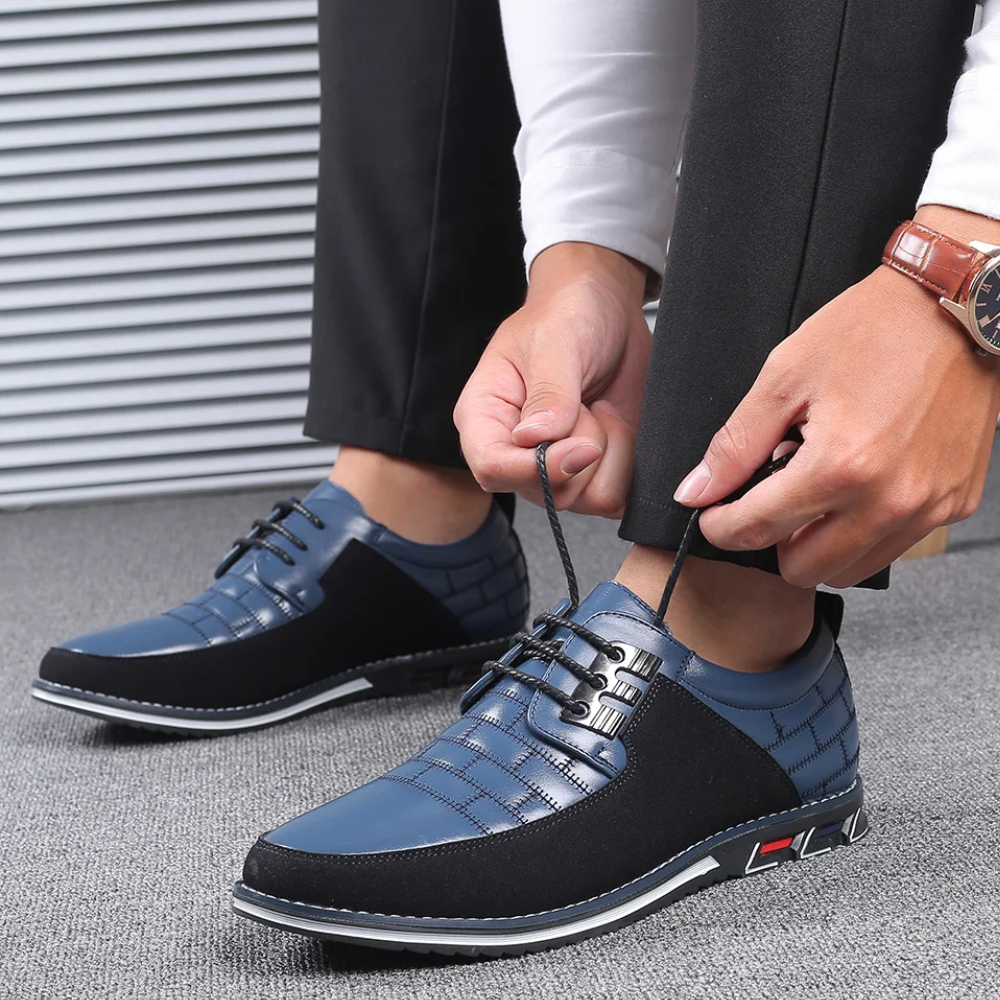 Herren Lederschuhe mit hochwertiger orthopädischer Unterstützung