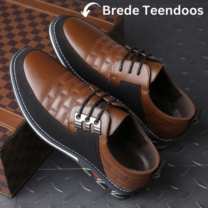Herren Lederschuhe mit hochwertiger orthopädischer Unterstützung