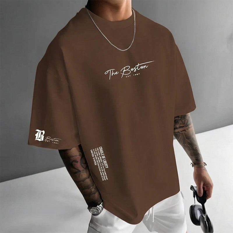 👕🏙️ 50% RABATT JETZT! Herren Urban Style Loose Fit T-Shirt – Premium Baumwollmix, Lässiger Oversize-Schnitt & Grafikdruck ✨