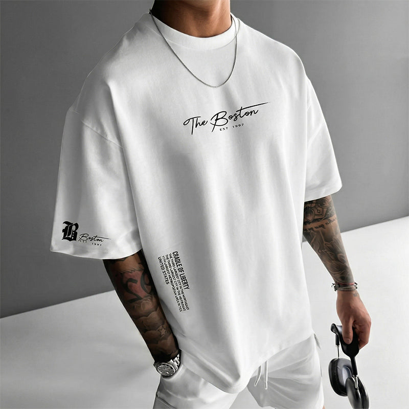 👕🏙️ 50% RABATT JETZT! Herren Urban Style Loose Fit T-Shirt – Premium Baumwollmix, Lässiger Oversize-Schnitt & Grafikdruck ✨