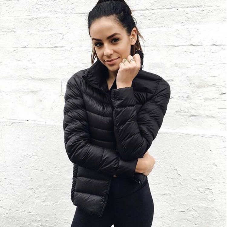 Leichte Damen-Daunenjacke mit Stehkragen für Frühling und Übergangszeit