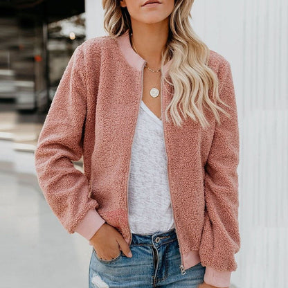Damen Fleecejacke mit Reißverschluss für Alltag und Freizeit