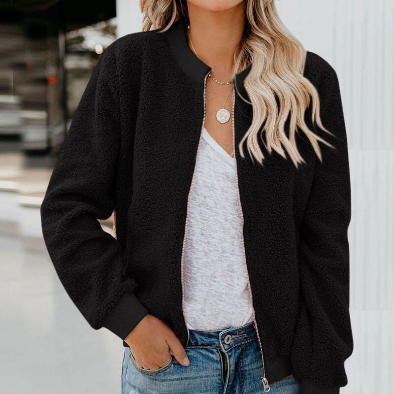 Damen Fleecejacke mit Reißverschluss für Alltag und Freizeit
