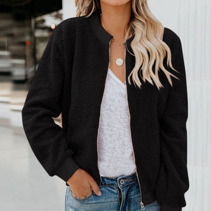 Damen Fleecejacke mit Reißverschluss für Alltag und Freizeit