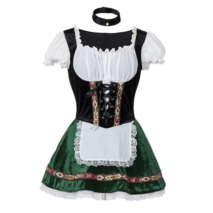 Farbenfrohes Dirndl im traditionellen Oktoberfest-Stil