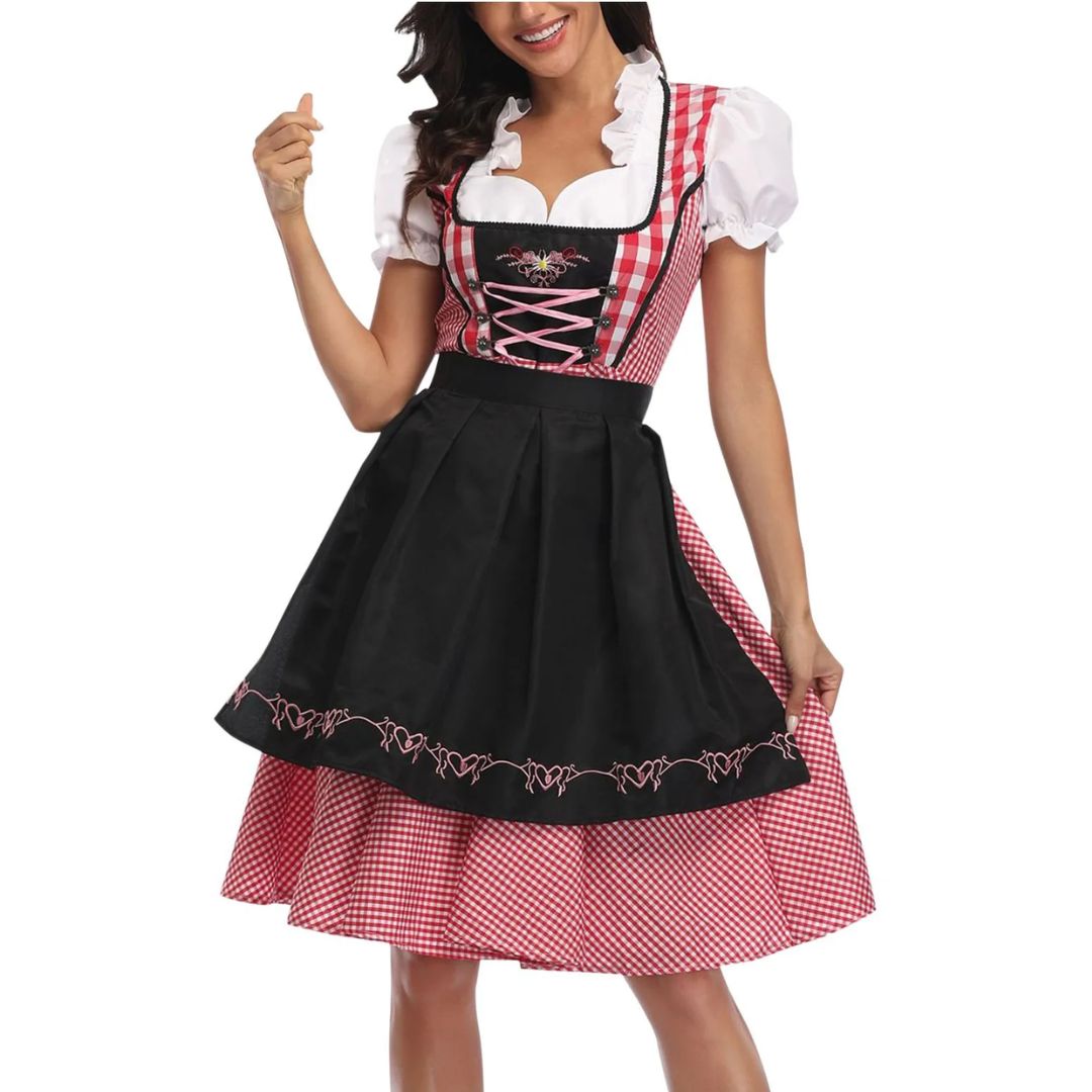 Klassisches Dirndlkleid mit Schürze – perfekt fürs Oktoberfest