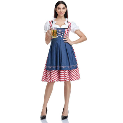 Klassisches Dirndlkleid mit Schürze – perfekt fürs Oktoberfest