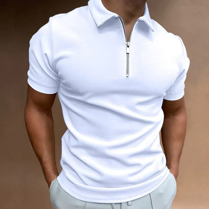 Herren Polo Shirt mit Reißverschluss