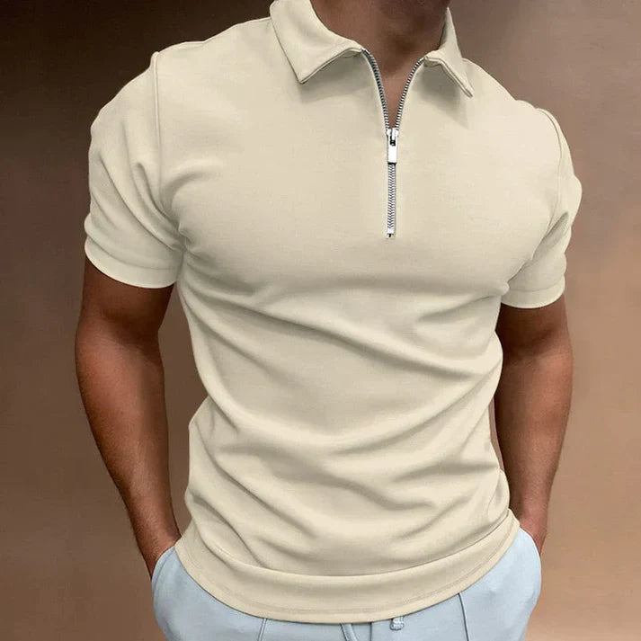 Herren Polo Shirt mit Reißverschluss