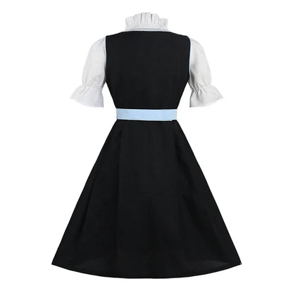 Traditionelles Dirndlkleid mit Schürze in Blau – ideal fürs Oktoberfest