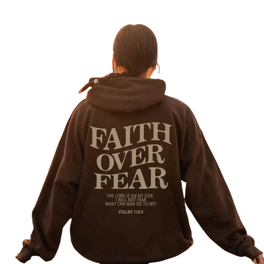 Unisex Hoodie mit Glaubensbotschaft Rückenprint