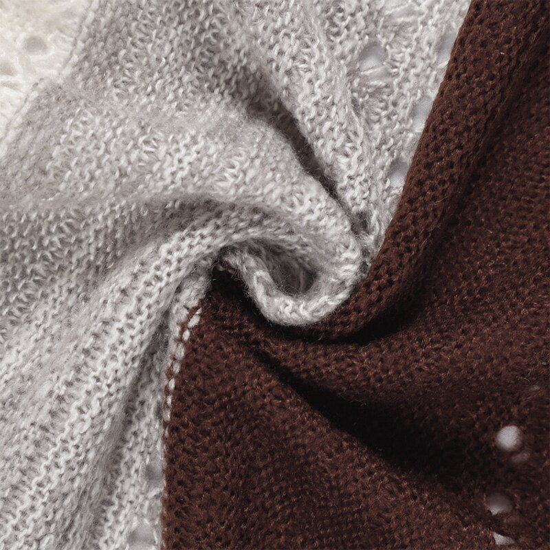 Damen Kapuzenstrickjacke