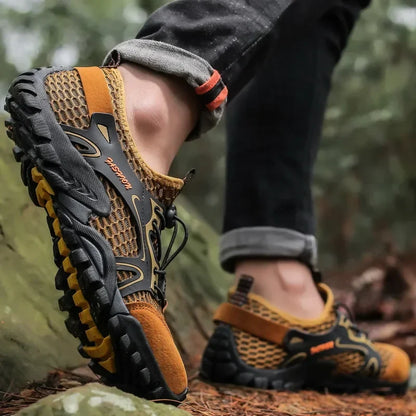 Herren Outdoor-Trekkingschuhe mit rutschfester Sohle und atmungsaktivem Mesh