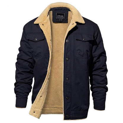 Herren Jacke mit Teddyfutter