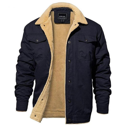 Herren Jacke mit Teddyfutter