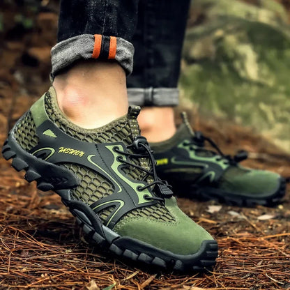 Herren Outdoor-Trekkingschuhe mit rutschfester Sohle und atmungsaktivem Mesh