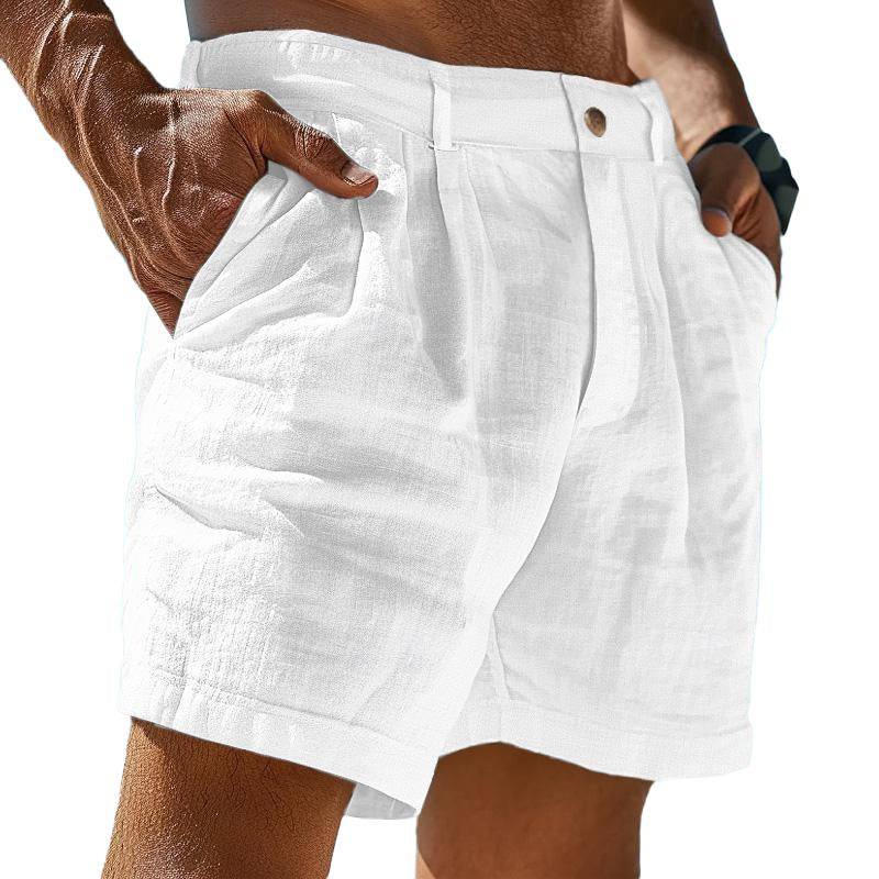 Herren Leinen Shorts Sommer