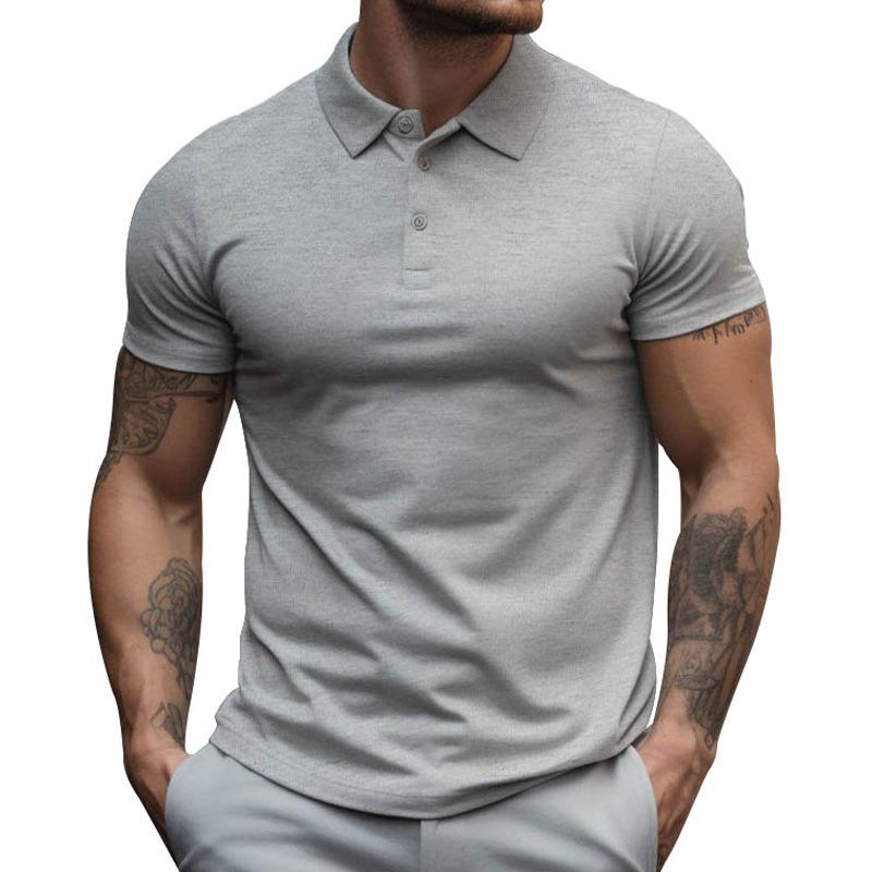 Herren Slim Fit Kurzarm Poloshirt aus Baumwolle
