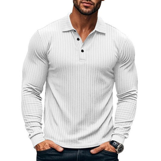 Herren Langarm Poloshirt mit Stretch-Komfort