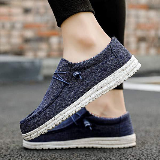 Herren Freizeitschuhe mit Leichter Sohle und Denim-Optik