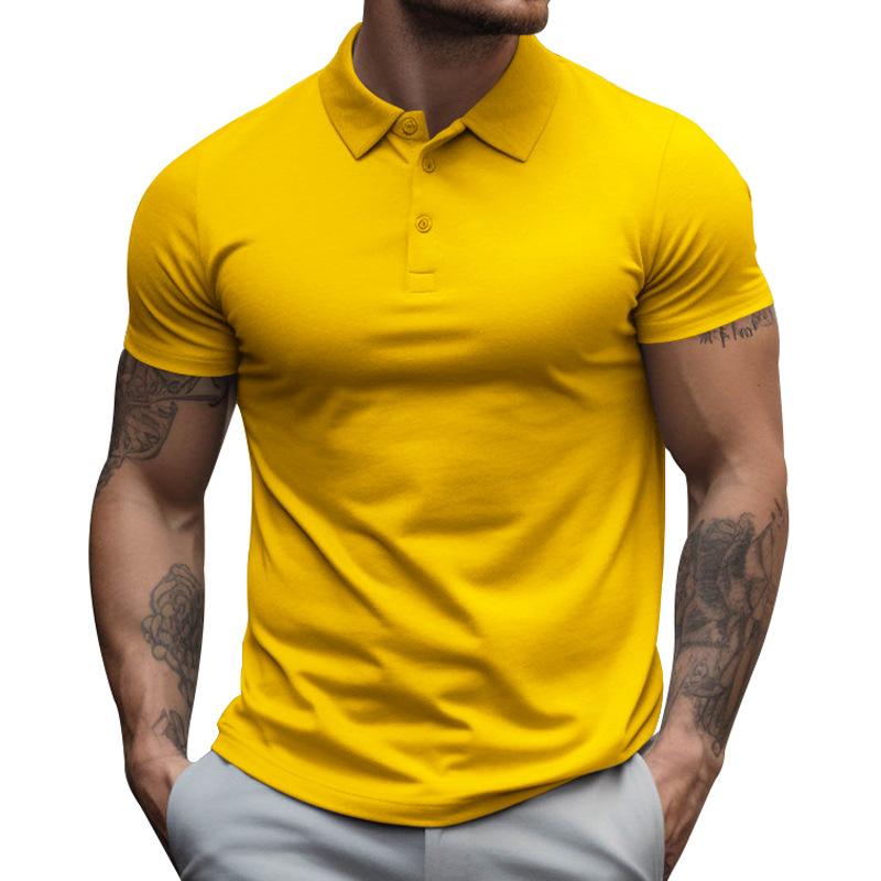 Herren Slim Fit Kurzarm Poloshirt aus Baumwolle
