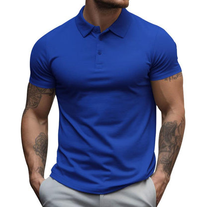 Herren Slim Fit Kurzarm Poloshirt aus Baumwolle
