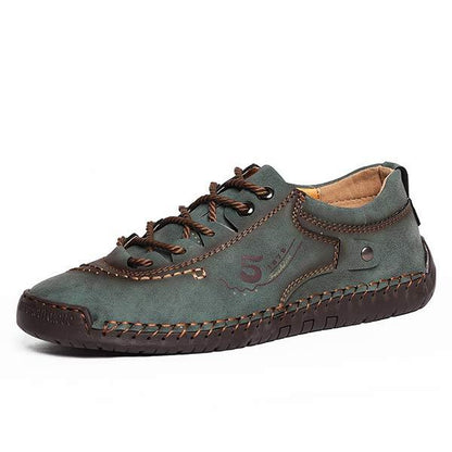 Herren Freizeit-Ledersneaker mit rutschfester Sohle
