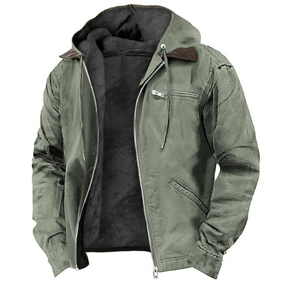 Herren Outdoorjacke Winter wasserdicht mit Kapuze