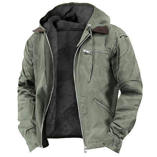 Herren Outdoorjacke Winter wasserdicht mit Kapuze