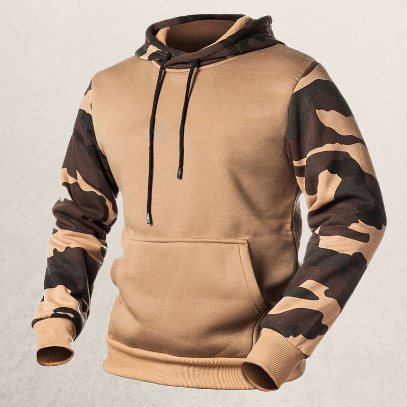 Lässiger Herren-Hoodie mit Kapuze und Kängurutasche