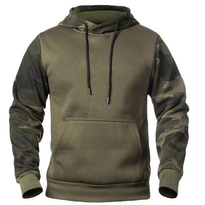 Lässiger Herren-Hoodie mit Kapuze und Kängurutasche