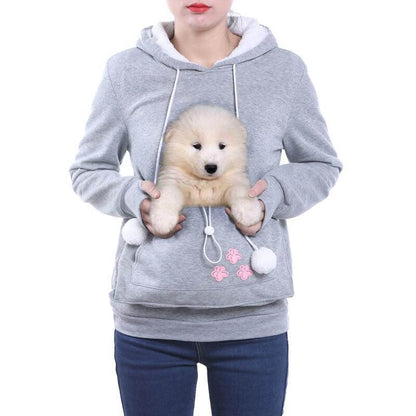 Komfortable Hoodie mit Katzentasche