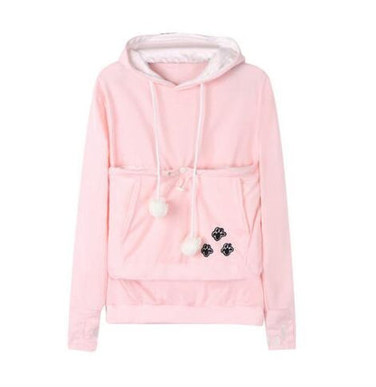 Komfortable Hoodie mit Katzentasche