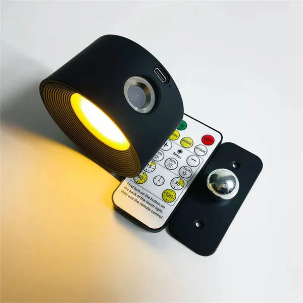 Kabellose Dimmbarer LED-Wandleuchte mit 360° Drehfunktion