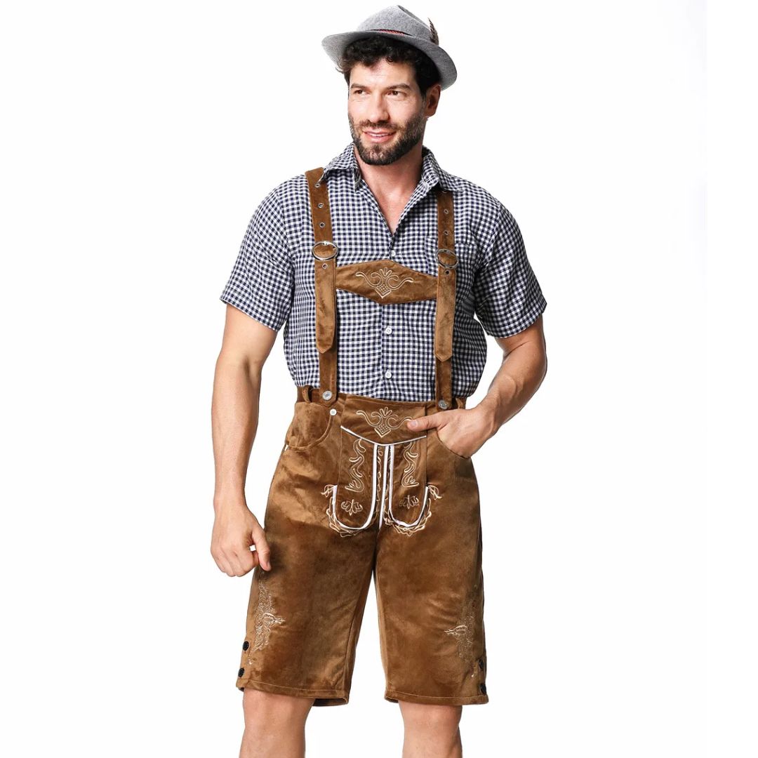Traditionelle Lederhose im bayerischen Stil für das Oktoberfest