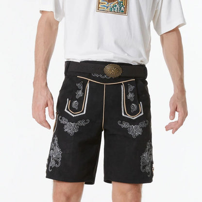 Kurze bayerische Lederhose für Herren – authentisch für das Oktoberfest